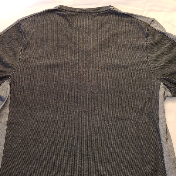 Alfani long-sleeve V-neck tee black gray - Picture 12 of 16